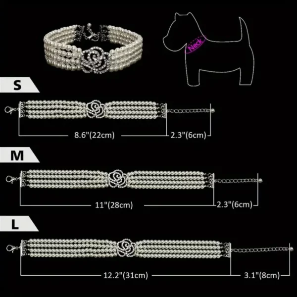 Collier perles Fleur – Image 3