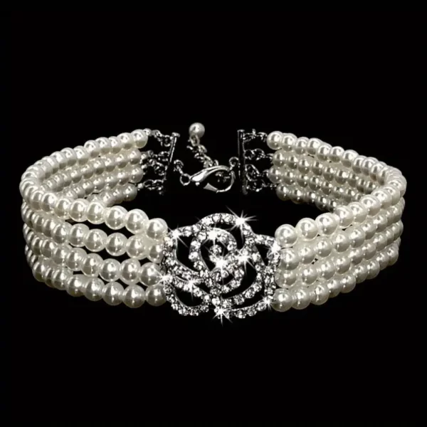 Collier perles Fleur – Image 2